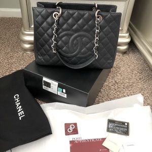 CHANEL Grand Shopping Tote Caviar